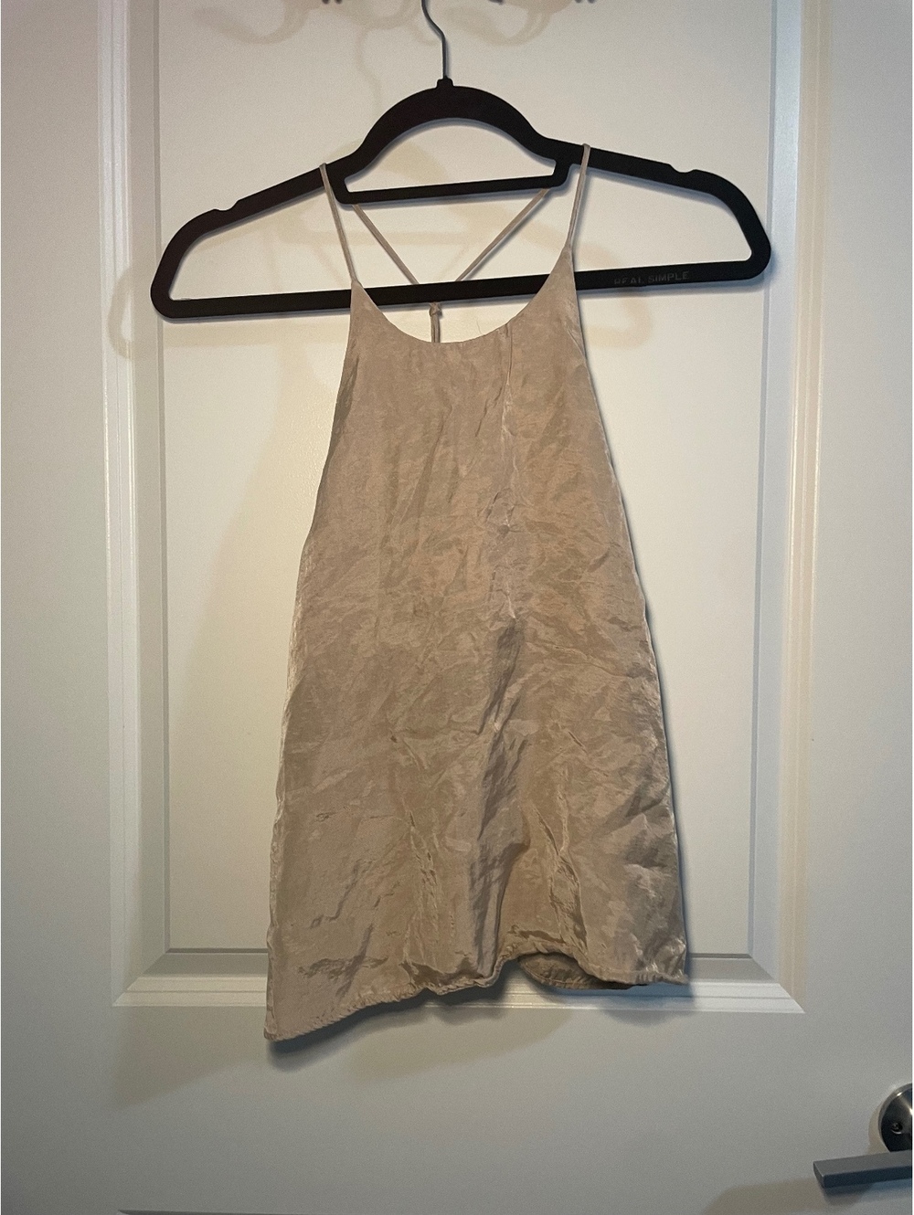 Zara Women’s Small Taupe Y Back String Tank Top